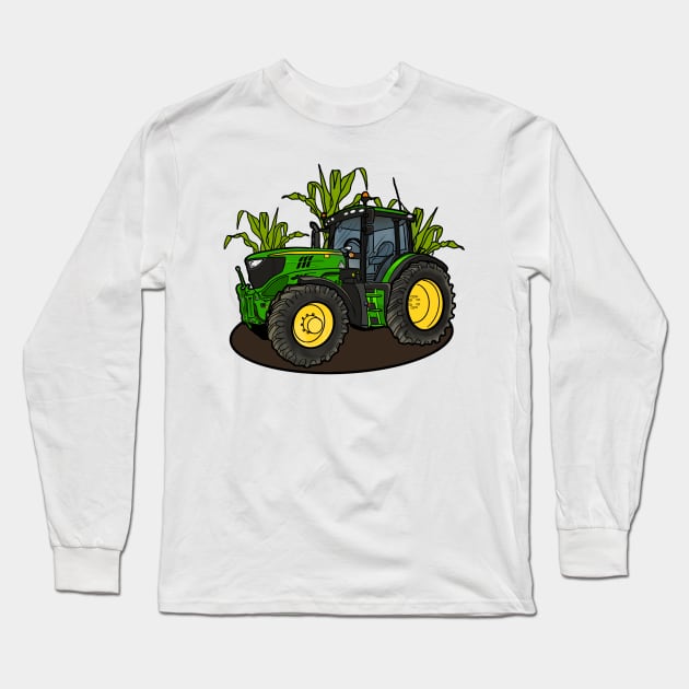 Tractor Long Sleeve T-Shirt by Shyflyer